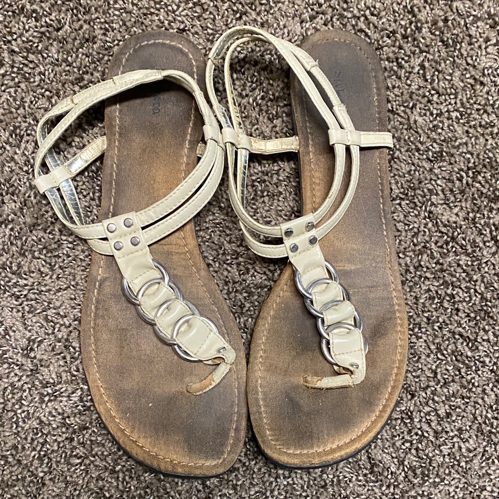 Style & Co. Beige Strappy Sandals